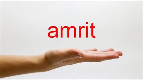 amrit in english language